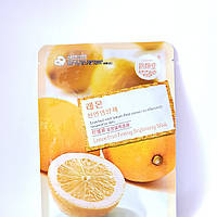 Тканевая 3D маска с экстрактом лимона и высоким содержанием витамина С Lemon Natural 3D Facial Mask High Vita