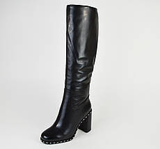 Чоботи зимові Veritas 3677-6161 38 Чорні шкіра, фото 5