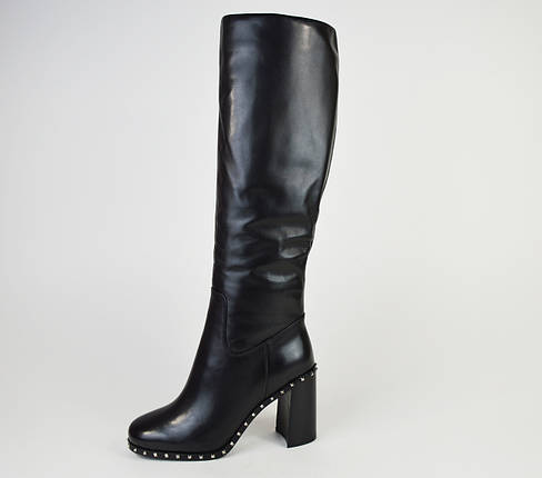 Чоботи зимові Veritas 3677-6161 38 Чорні шкіра, фото 1