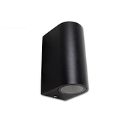 Светильник/корпус master LED, IP44, фасадный, накладной, чёрный, 2хGU10, Luna Duo