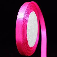 Стрічка Атласна 10мм, Рожевий, Ширина: 10мм, близько 25м/котушка