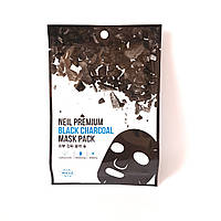 Корейская тканевая маска с древесным углем Neil Premium Black Charcoal Mask