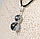 Кулон з волосатиком турмаліновим кварцом, срібло, Ø10 і Ø12 мм, 1218КЛВ, фото 2