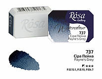 Фарба акварельна сіра пейна кювета 2,5 мл Rosa Gallery, 343737