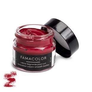 Рідка шкіра колір темно-червоний для взуття та шкіряних виробів Famaco Famacolor, 15 мл