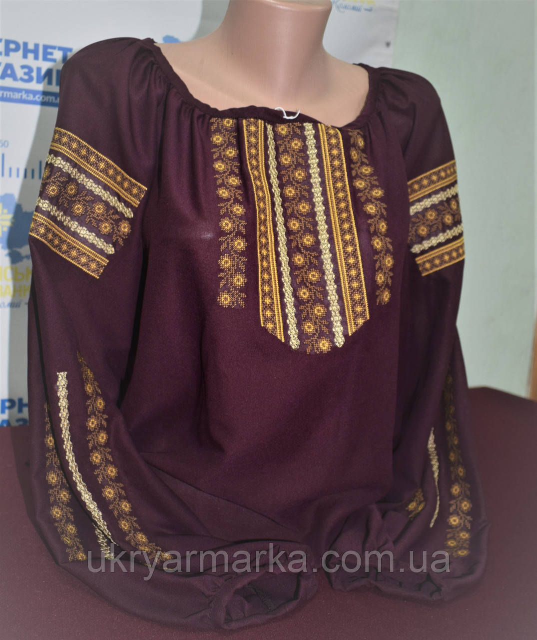 Вишита шифонова блузка "Заріна"