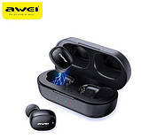 Навушники-гарнітура Bluetooth AWEI T13, ОРИГИНАЛ, внутрішньоканальні (вакуумні) бездротові, сенсорні, +бокс, фото 2