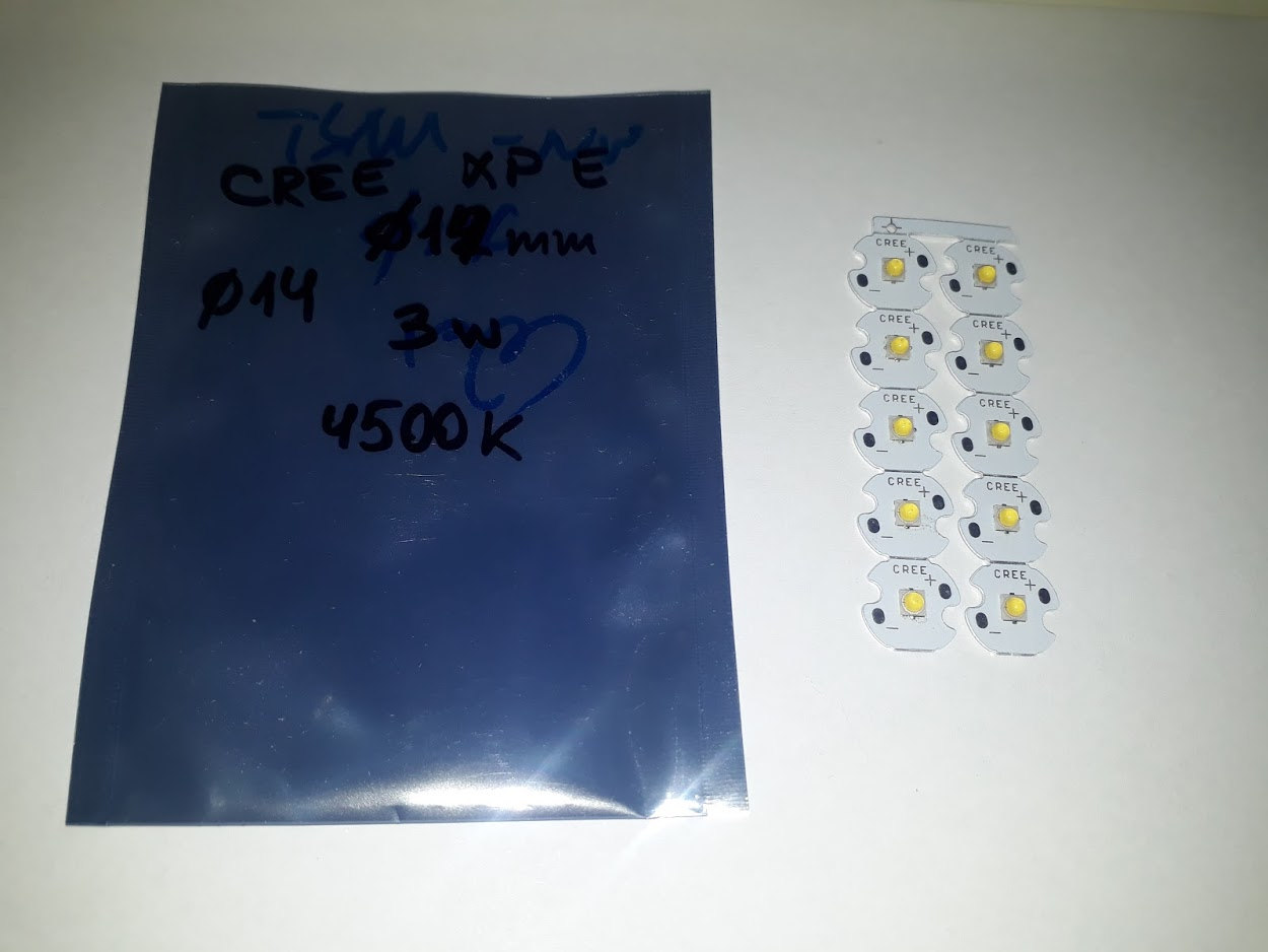 3w світлодіод 4500K Cree XP-E 3w TSMC 3535 SMD 14mm, фото 1