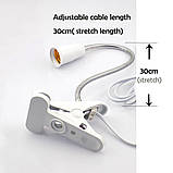 Настільна лампа для рослин на прищіпці 12 W GROW LED ФІТО, фото 2