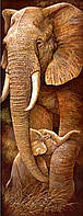 Алмазная вышивка" Семья слонов ",тигр,лев,леопард,жираф, полная выкладка ,мозаика 5d, наборы 25х55 см