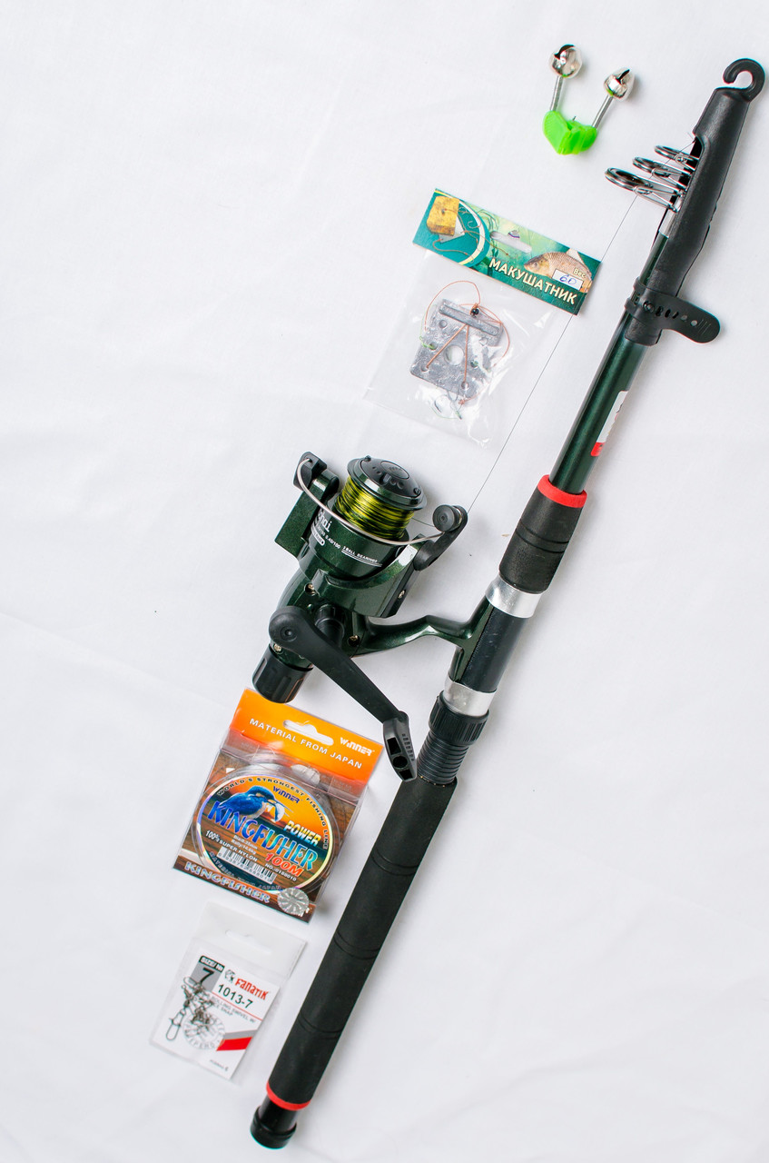 Карповий набір Карповий спінінг + котушка Кобра + Подаруночок! Подарункове паковання!, фото 1