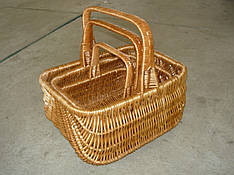 Набір кошиків з лози з трьох штук "Голендер" Арт.069-3
