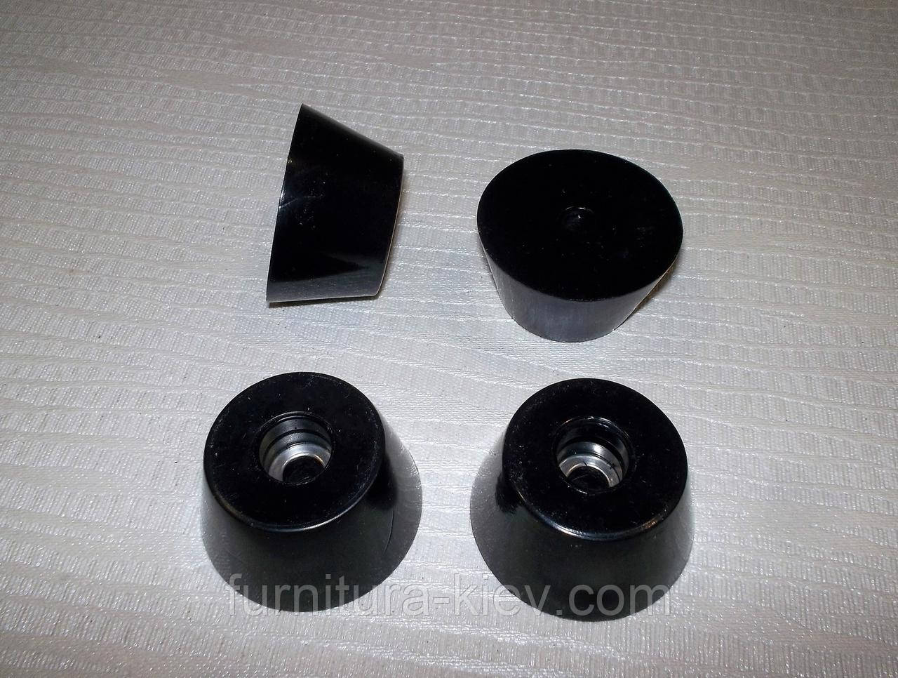 Ніжка гумова із шайбою 40 х 22, фото 1