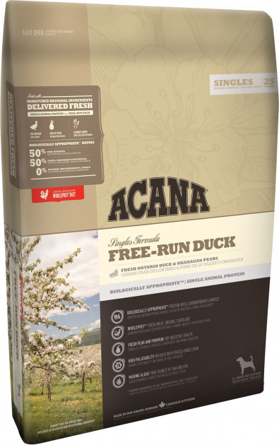Сухой корм для собак всех возрастов Акана Acana Free-Run Duck с уткой 2 кг