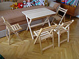 Столик "Компакт-міні" (дерев'яний, складний) з масиву БУКА, фото 5