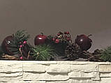 Гірлянда соснова з яблуками та шишками Goodwill (ціна за 1 штуку), фото 4