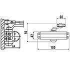 Доводчик ECO-Schulte TS-10D білий RAL9016, EN2/3/4, стандартна тяга, фото 2