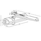 Доводчик ECO-Schulte TS-10D білий RAL9016, EN2/3/4, стандартна тяга, фото 3