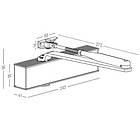 Доводчик ECO-Schulte TS-20 Silver SG/ES/ӦD 2/3/5, стандартна тяга, фото 2