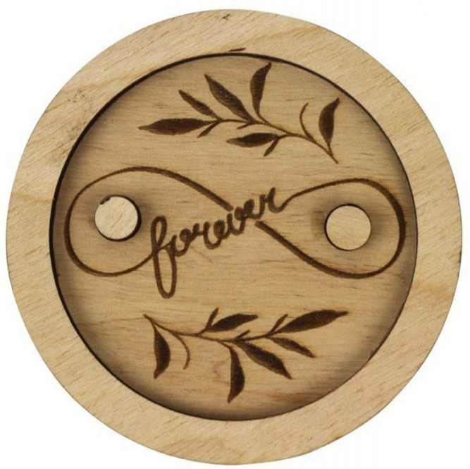 Скринька для кілець Forever діаметр 10 см фанера Rosa Talent, 281313, фото 1