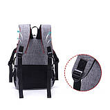 Рюкзак AccPro DAC-1721R grey/red, фото 5