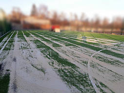 Укладка монофиламентной синтетической травы 924 m2, г. Мерефа, Харьковкая обл. 7