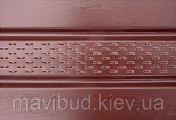 Панель софит VOX коричневая с перфорацией/без перфорации 3000*300 мм, площ.0.90 м2 - фото 1 - id-p1103931331