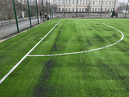 Укладка монофиламентной синтетической травы 924 m2, г. Мерефа, Харьковкая обл. 11