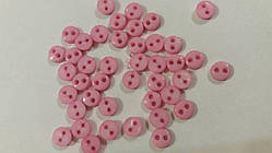 Гудзики для ляльок мікро, 4 мм, № 4.9 відтінок рожевого