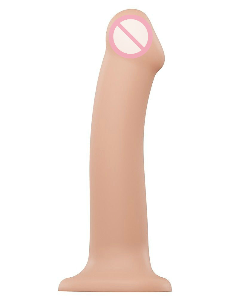 Реалістичний фалоімітатор з мошонкою Strap-On-Me Dual Density Dildo Flesh L