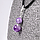 Кулон з аметистом, срібло, Ø10 і Ø 12 мм, 1224КЛА, фото 2