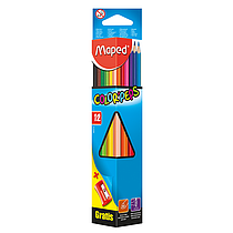 Олівці кольорові, 12 кольорів + точилка, COLOR PEPS Classic, Maped