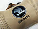 Подушка на підголовник Skoda бежевий 1 шт, фото 3