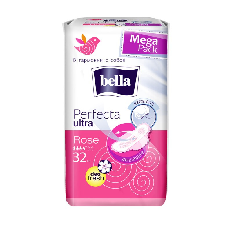 Гигиенические прокладки Bella Perfecta ultra Rose deo fresh 32 шт - фото 1 - id-p564127277