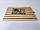 Бамбукова обробна кухонна дошка для нарізки овочів та продуктів прямокутна велика Бамбук 32*45 cm, фото 2