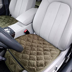 Комплект накидок на сидіння з велюру кольору хакі