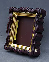 Фігурний кіот для ікони з внутрішньої позолоченій рамою., фото 7