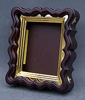 Фігурний кіот для ікони з внутрішньої позолоченій рамою., фото 8