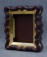 Фігурний кіот для ікони з внутрішньої позолоченій рамою., фото 10