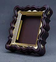 Фігурний кіот для ікони з внутрішньої позолоченій рамою., фото 9