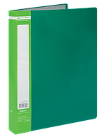 Папка пластиковая c 40 файлами зеленая А4 JOBMAX, BM.3616-04
