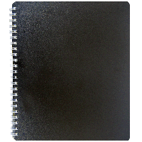 Книжка записная на пружине CLASSIC, В5, 80 листов, клетка, черный