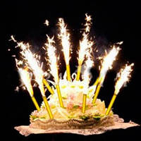 Холодні фонтани для торта