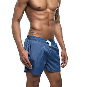 Шорти чоловічі сині спортивні з підкладкою і кишенями