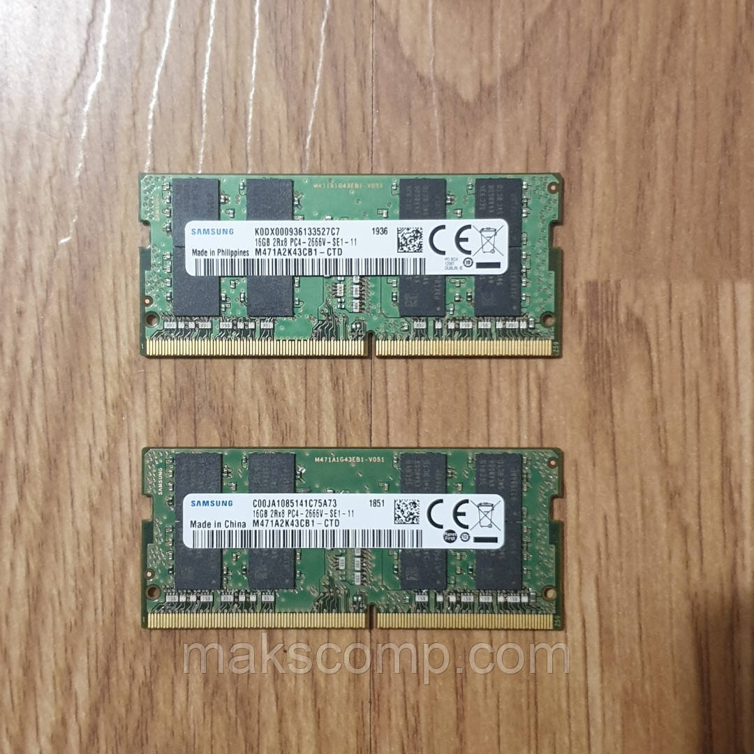 Пам'ять Samsung 16Gb PC4-2666v (M471A2K43CB1-CTD)