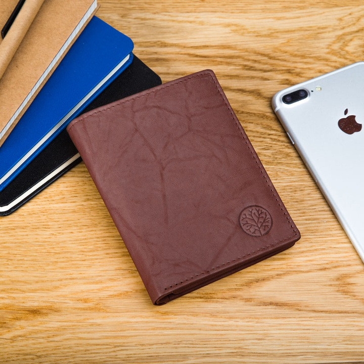 Чоловічий шкіряний гаманець Betlewski з RFID 12,9 х 10 х 2,5 (BPM-GTAN-62) - коричневий, фото 1