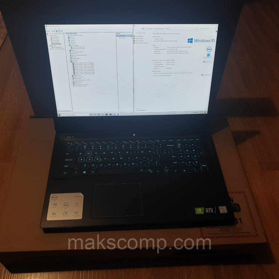 Dell G7 7790 17'3 FHD  i5-9300H, NVIDIA 2060 6GB, 8gb DDR4, 128gb m.2 ssd 1Tb HDD