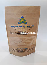 Пакет Дой-Пак крафт з вікном 150г 130x200 з друком, фото 6