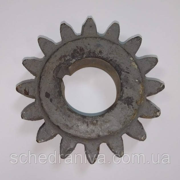 Зубчатка СЕТ 00.102 механізму передачі тряваного скриньки СЗТ-3,6 (Z=16)