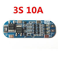 BMS/PCM Контроллер (плата защиты,защита) 3S Li-Ion 18650 12.6V 10A (HX-3S-FL10A-A)